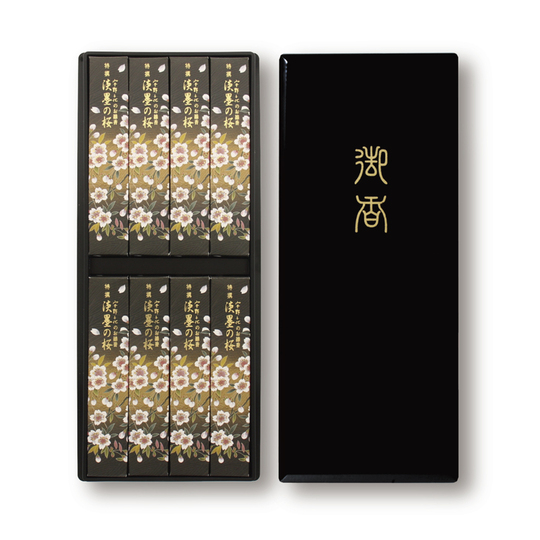 特撰】宇野千代淡墨の桜 塗箱8箱入 まるかのう webstore｜お線香・お香