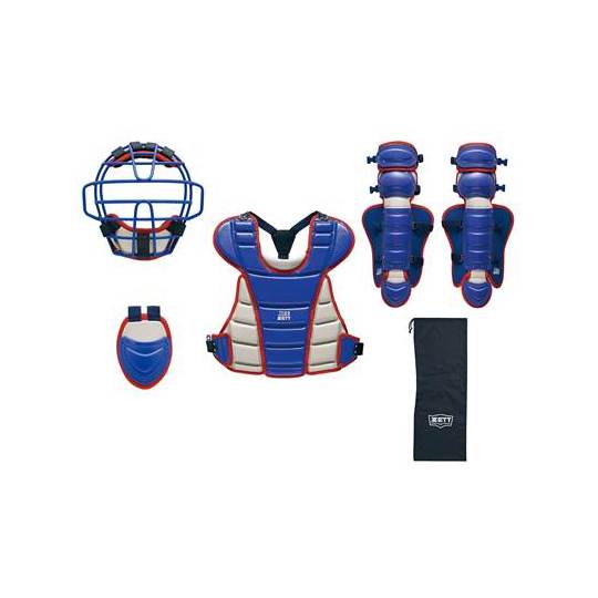 ゼット ZETT 送料無料 少年用軟式キャッチャー防具4点セット ロイヤル