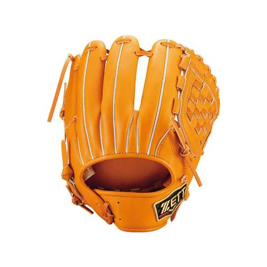 ゼット ZETT プロステイタス軟式グラブ 遊撃手・二塁手用 オレンジ 右
