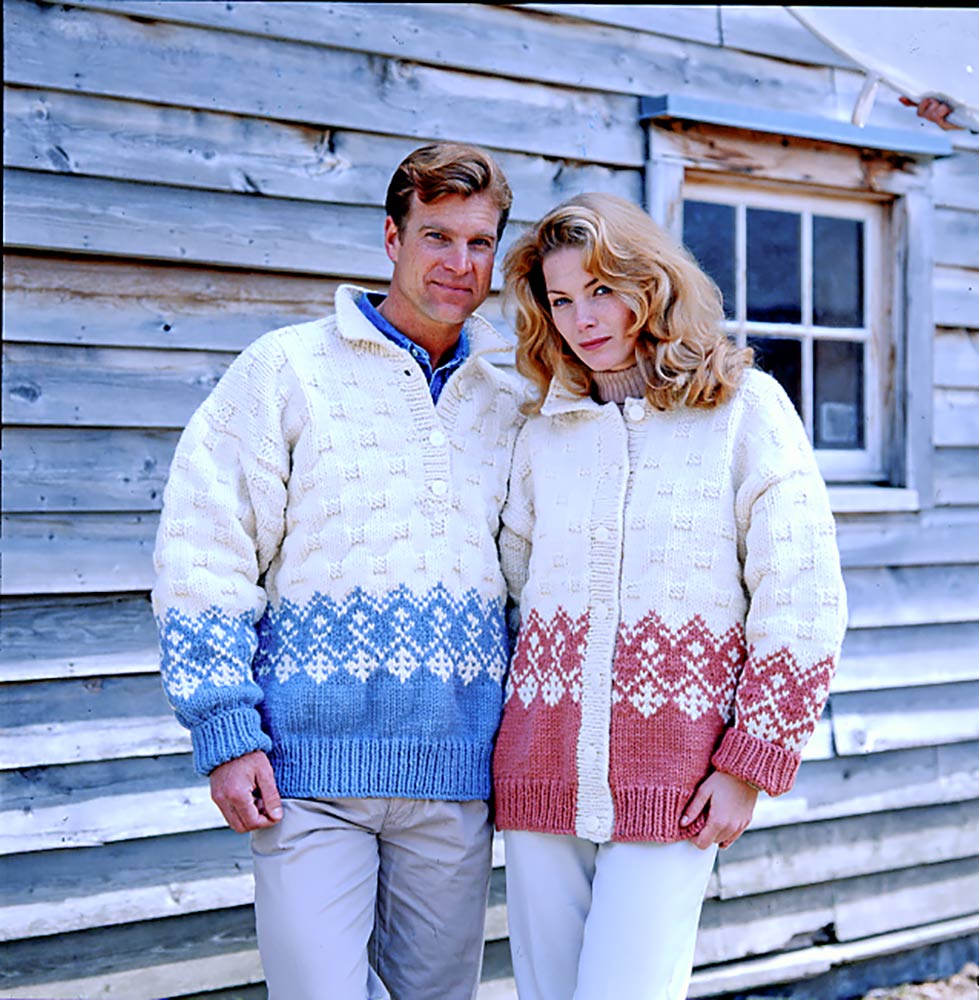 Pullover with Fair Isle Border Pattern – Mary Maxim Ltd