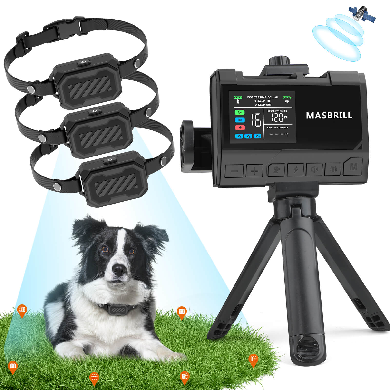 Masbrill 3-in-1 Wireless Dog Fence - F383 – MASBRILL