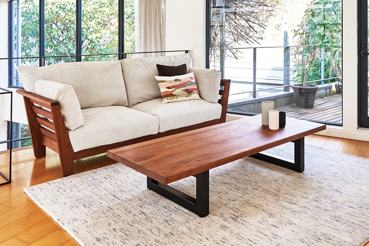 WILDWOOD THICK41 LIVING TABLE(短納期 幅 140cm × 奥行 65cm)の通販