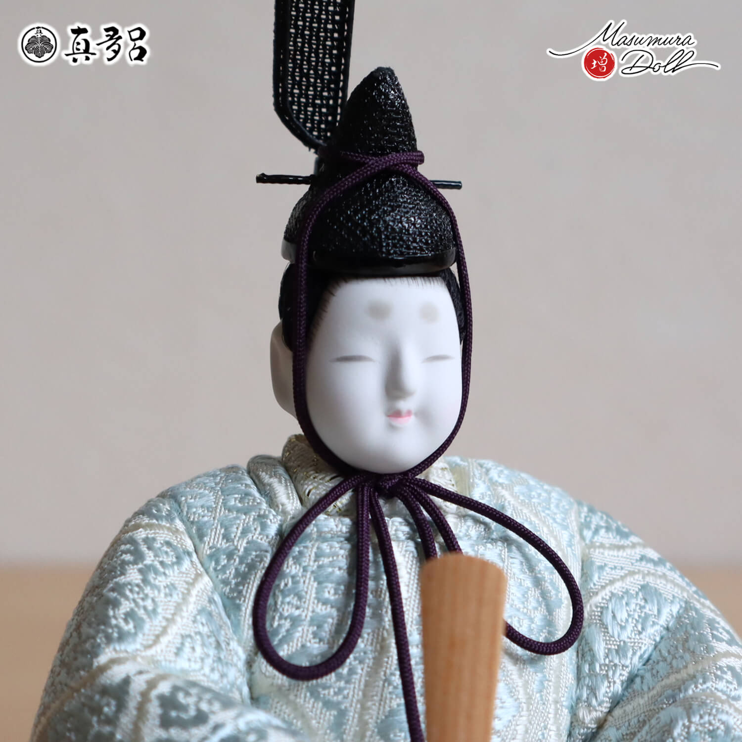 最新作 伝統的工芸品 三世・金林真多呂作 伝産・天宝雛 箔押『有職 雲