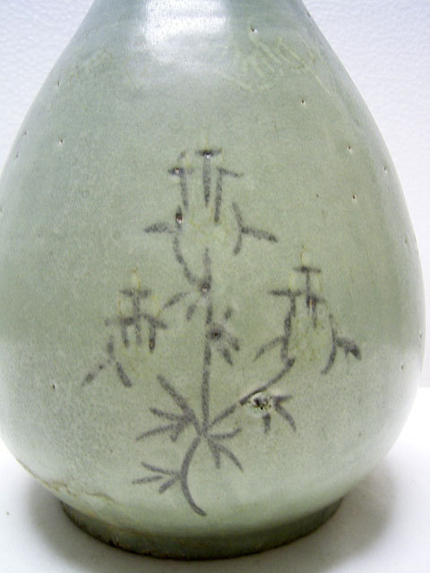 高麗青磁 徳利 朝鮮 陶磁器 韓国 骨董 高さ29cm 高麗 李朝