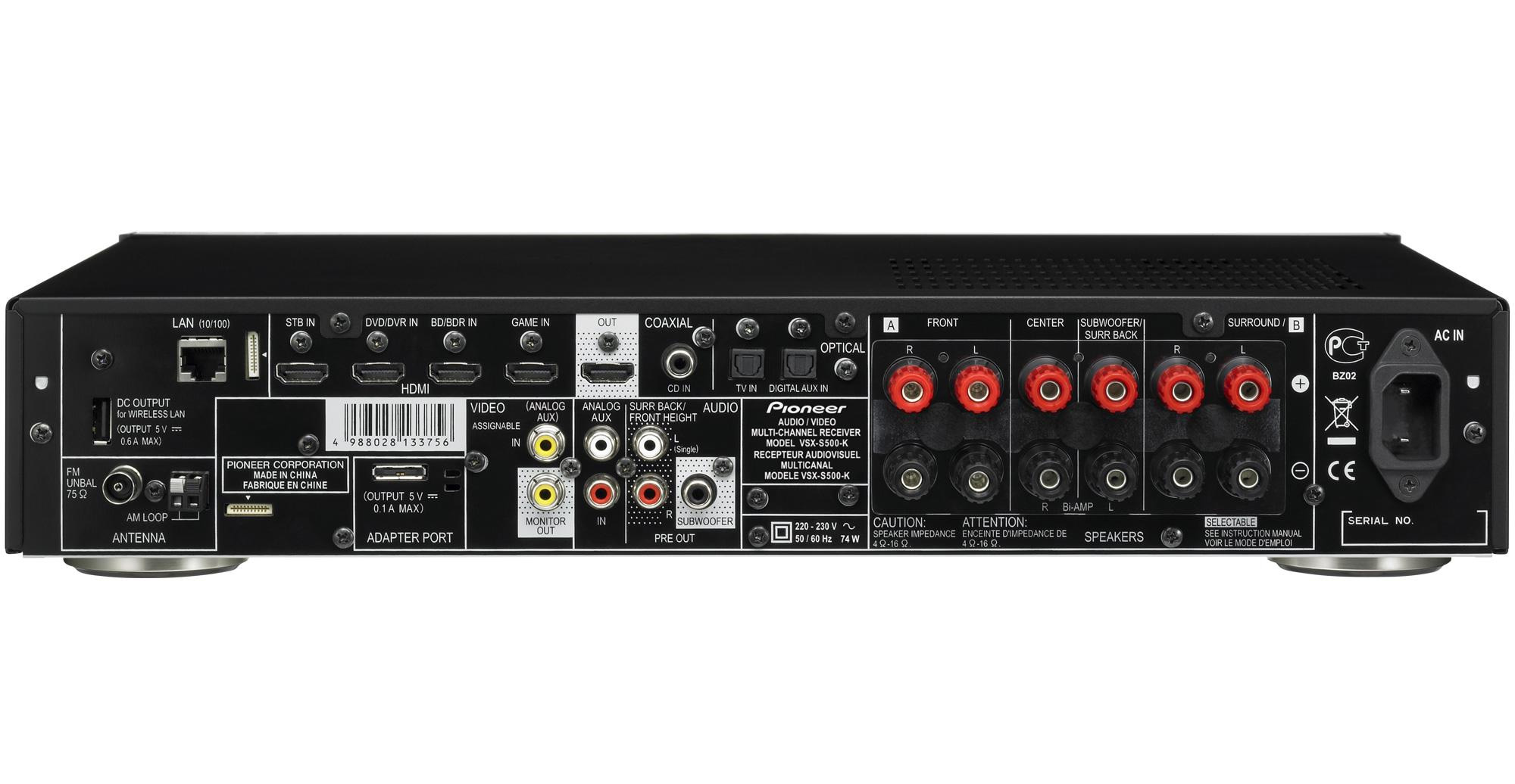 Pioneer(パイオニア) ／ VSX-S500 - AVマルチチャンネルアンプ - の