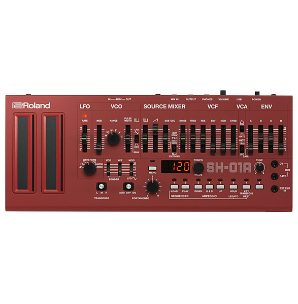 人気アナログシンセサイザー「SH-101」の機能を完全に復刻!さらの4倍の