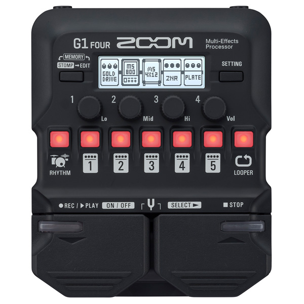 Zoom /G1 FOUR / G1X FOUR】軽量コンパクトなギター用マルチエフェクツ