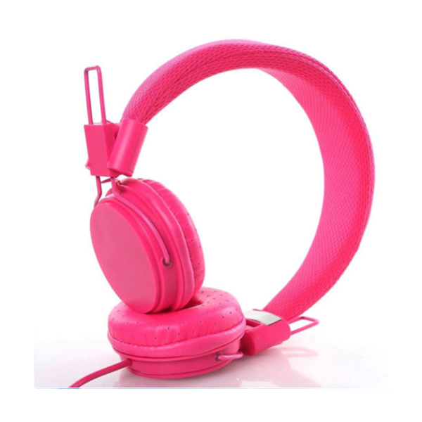DJ対応ヘッドホン（ピンク） ／ 低音ズンズン 多機種対応 インライン