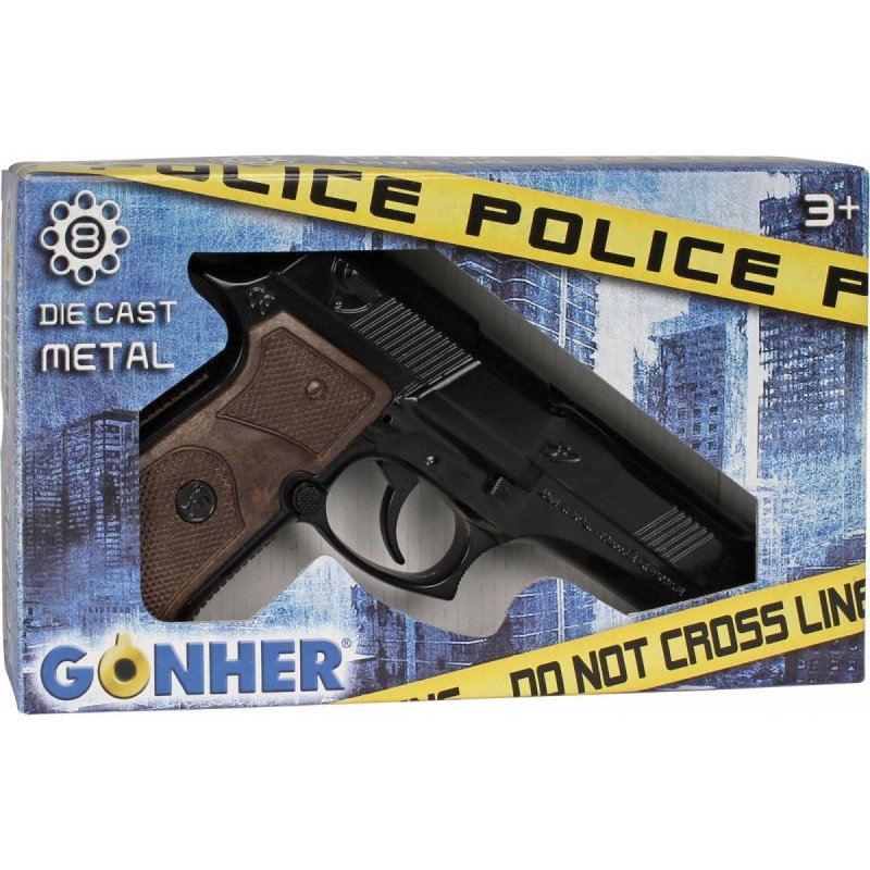 Diecast Beretta 92F Black Toy Cap Gun by GONHER - BRANDS-WORLD