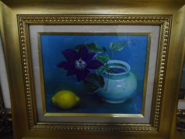 小館善四郎(太宰治の義理の兄) 檸檬油絵 小館善四郎(太宰治の義理の兄