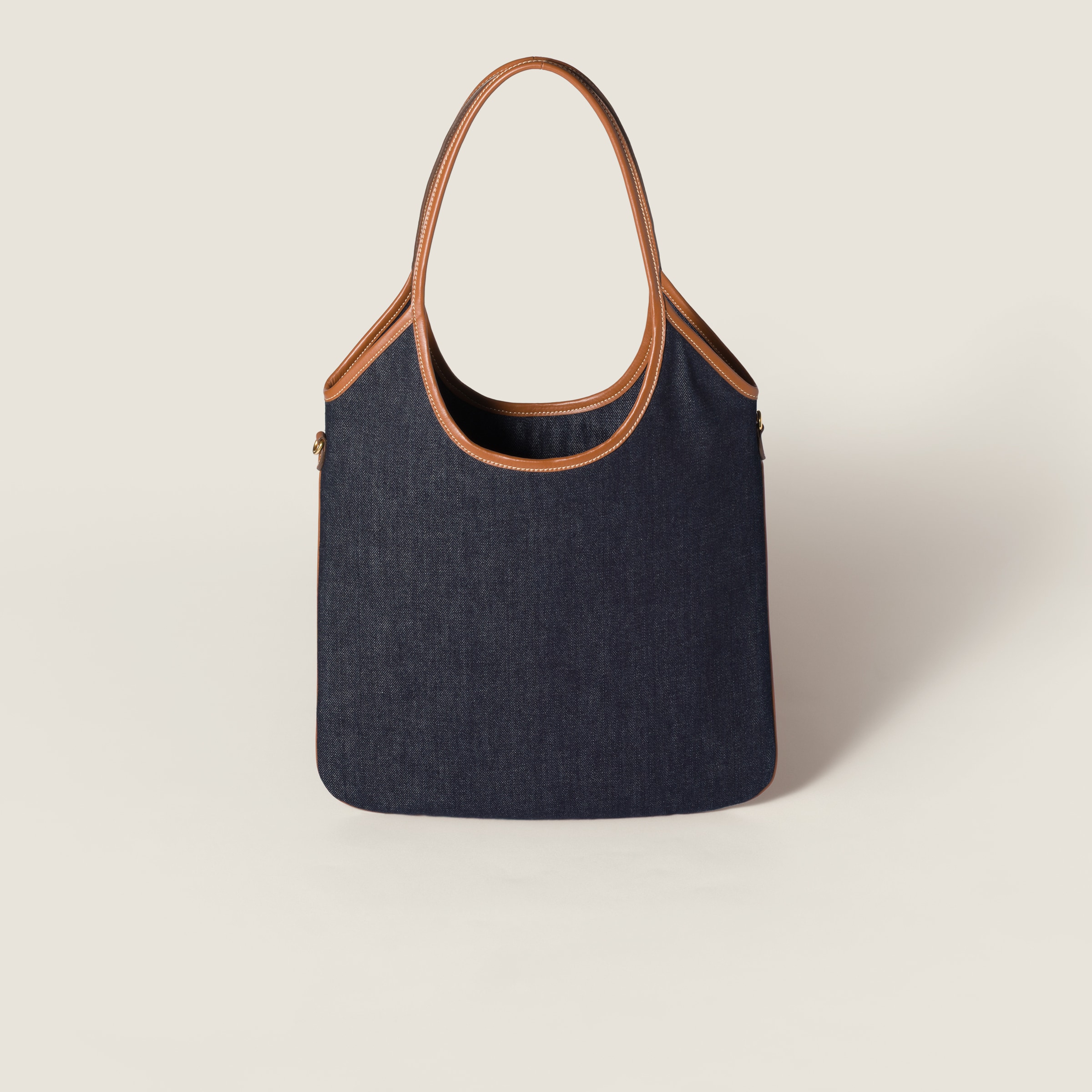 Blue/brandy Ivy Denim Bag | Miu Miu