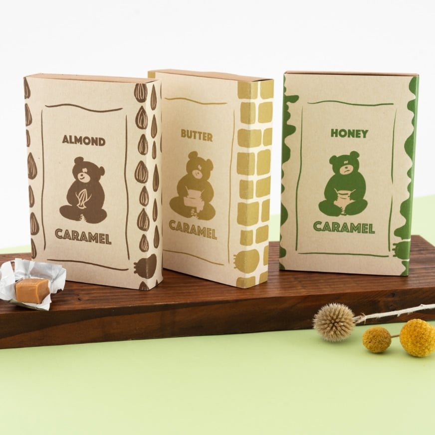 キャラメル パッケージ｜なつめ ももこ 様 - 宮川印刷株式会社｜滋賀の