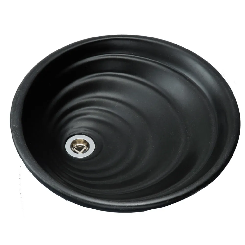 手洗鉢・ガーデンパンHAMON（ブラック） | 商品情報｜水生活製作所