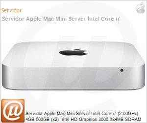 Apple - MC936BZ/A - Servidor Apple Mac Mini Server Intel Core i7