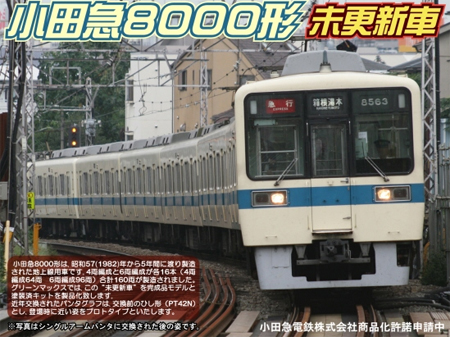 小田急8000形 未更新車 トータル＆増結セット (塗装済組立) | グリーン