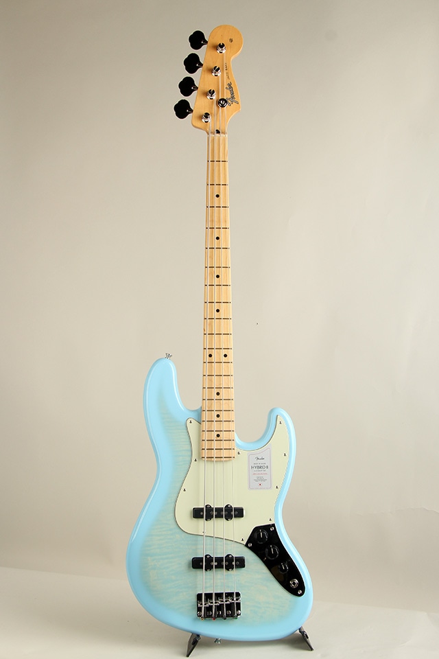 2024 Collection Made in Japan Hybrid II Jazz Bass Flame Celeste