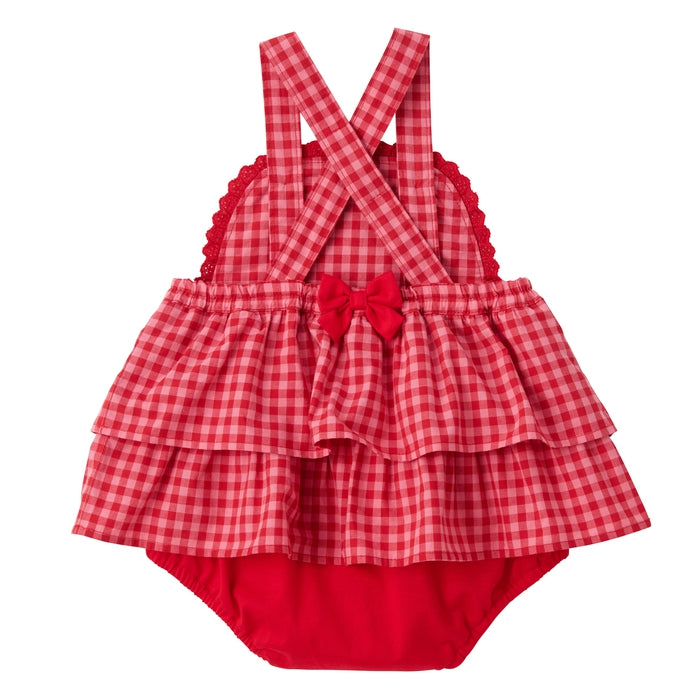 チエコサク】チェック柄スカート付ロンパース – ミキハウス