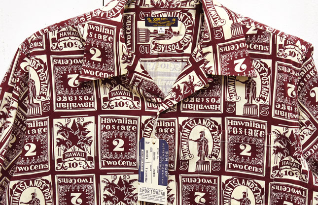 SUNSURF】サンサーフ『HAWAIIAN STAMP/ハワイアンスタンプ』コットンOP