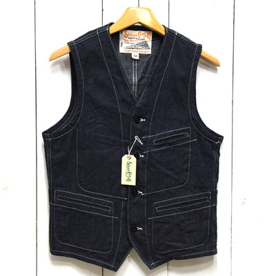 SUGAR CANE(シュガーケーン)11oz BLUE DENIM WORK VEST（ブルーデニム