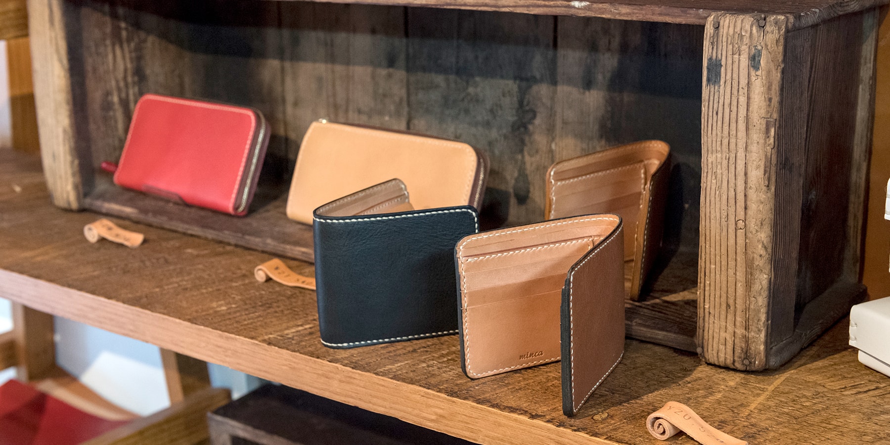 長財布/Round zip wallet 01（栃木レザー） | WALLET | ITEM | minca