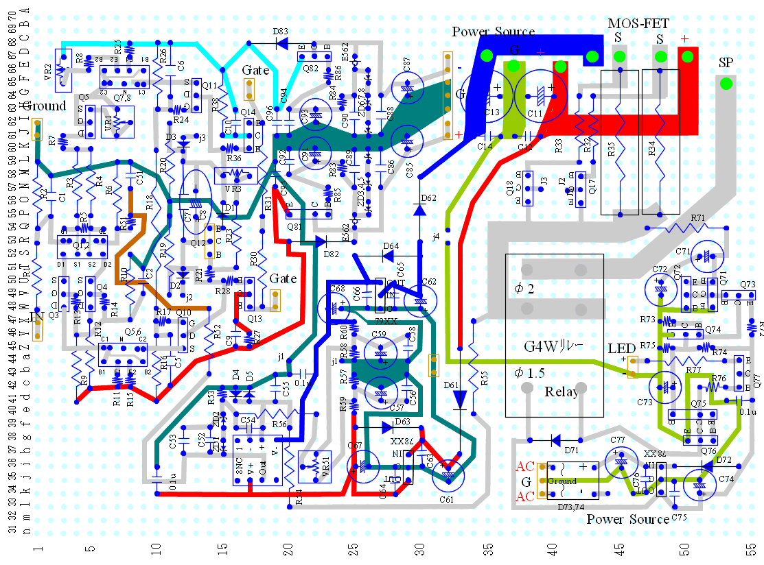 手作りアンプの会」用半導体無帰還アンプの設計