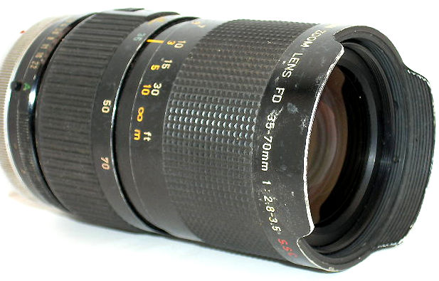 Canon Zoom Lens FD 35-70mm f/2.8-3.5 S.S.C.; Canon Lens FD 100