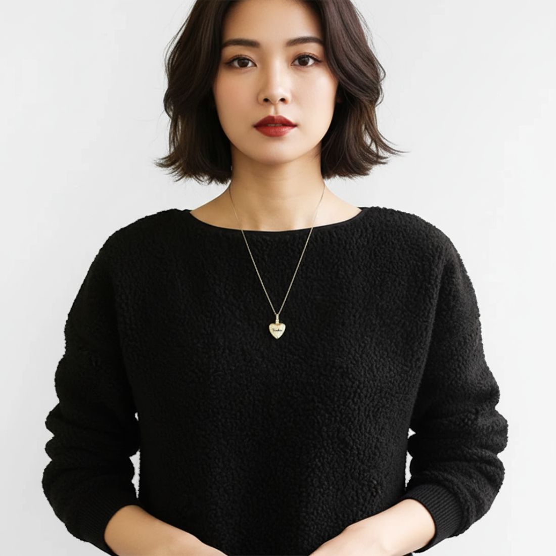 遺骨ペンダント|ハート(ゴールド18金)（日本製）カロート®ペンダント