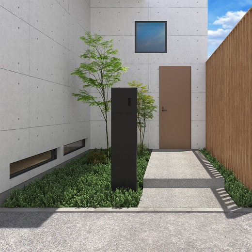 オストラッペ マットブラック 取出し右吊元(EX21001)｜門柱