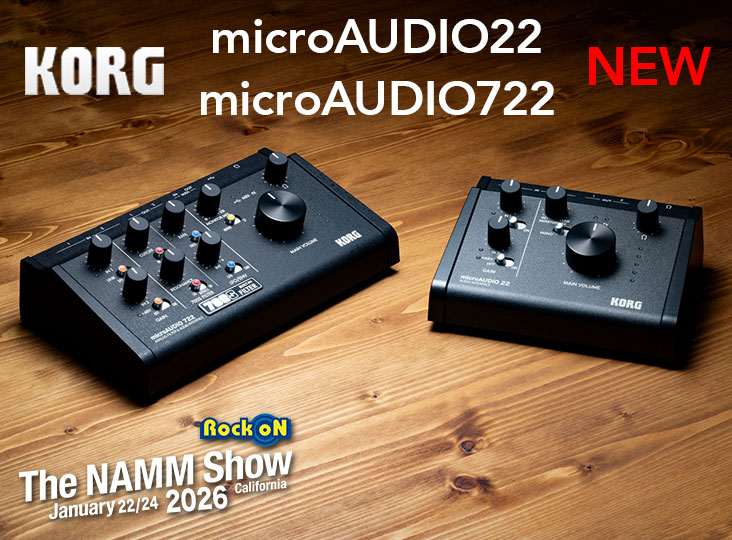 KORGが「microAUDIO22 / microAUDIO722」を発表！ | Rock oN Company