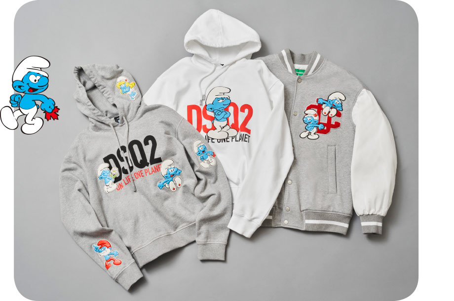 森の妖精スマーフとコラボ！＜ディースクエアード＞の環境に配慮した