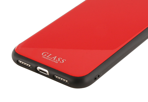 ◇iPhone XR 背面ガラスシェルケース「SHELL GLASS」 グリーン｜スマホ