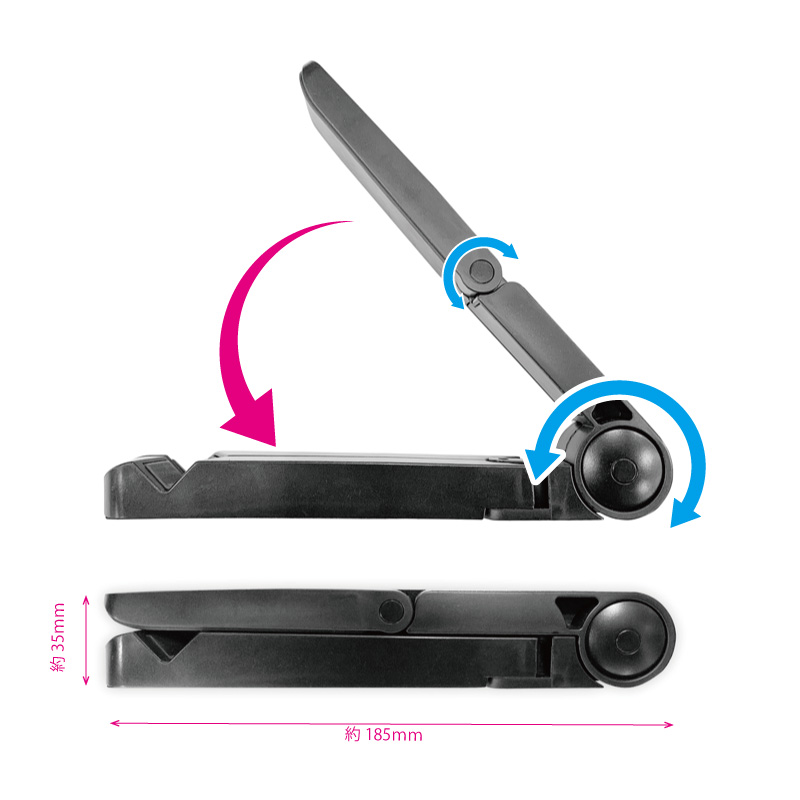 汎用 タブレットスタンド ブラック｜スマホ(タブレット)アクセサリー