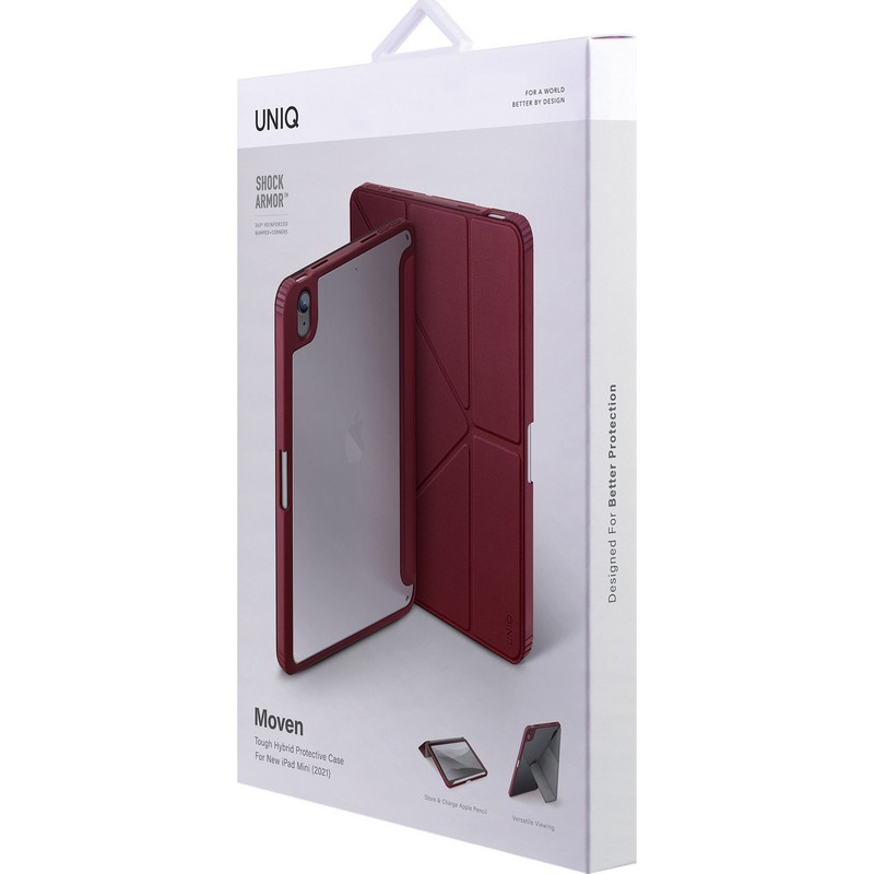 iPad mini 7 (A17 Pro)/iPad mini 6 MOVEN BURGUNDY｜スマホ