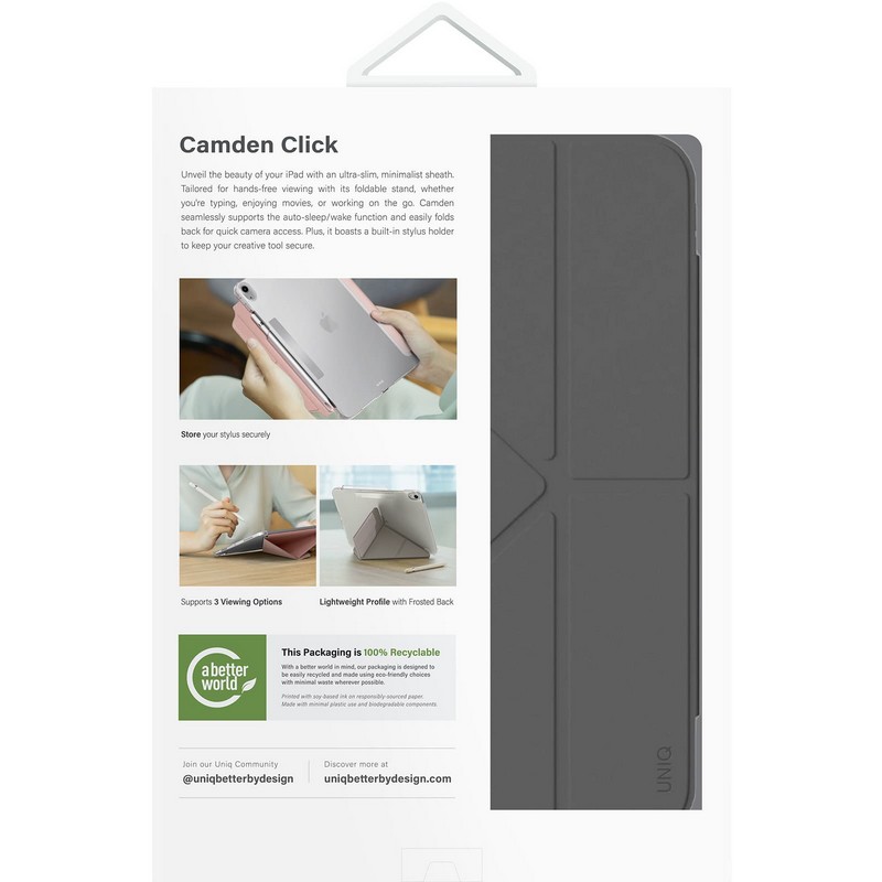 iPad 11inch (A16)/iPad 10.9inch (第10世代) CAMDEN CLICK RHINO GREY