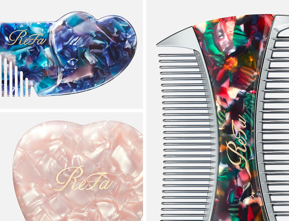 限定色3点 リファ ハートコームアイラ&ミラー（シルキーパープル