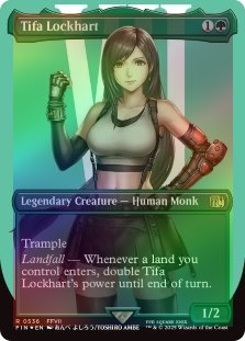 FOIL TIFA LOCKHART (BORDERLESS) (SURGE FOIL) (536) Final Fantasy