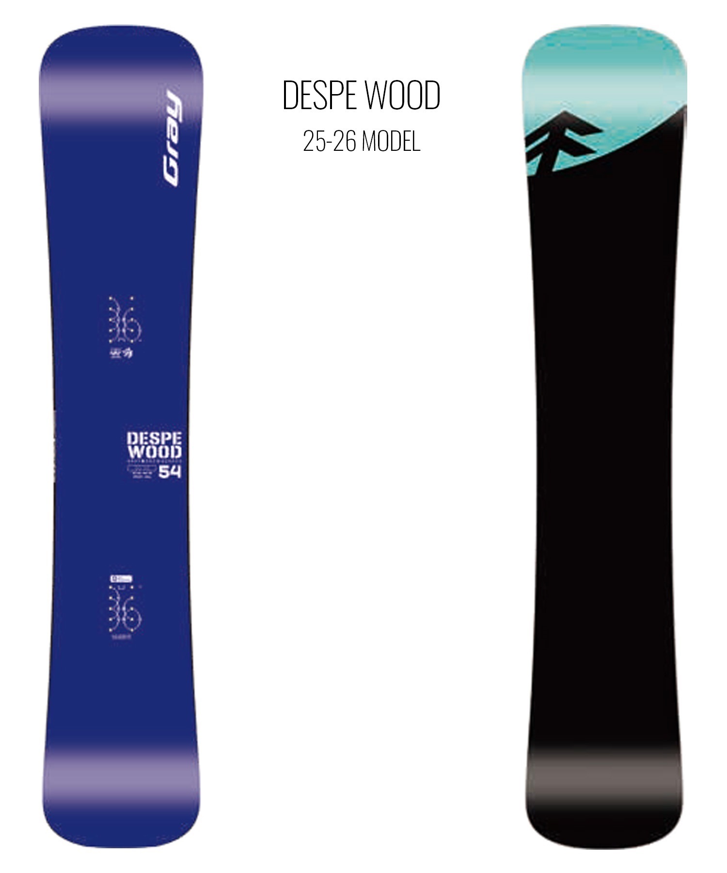 GRAY グレイ デスペラード ウッド スノーボード 板 ユニセックス