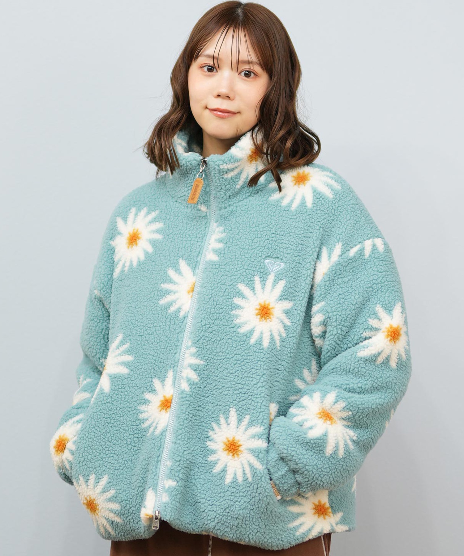 ROXY ロキシー ジャケット レディース ショート丈 ボア ロゴ RJK254025