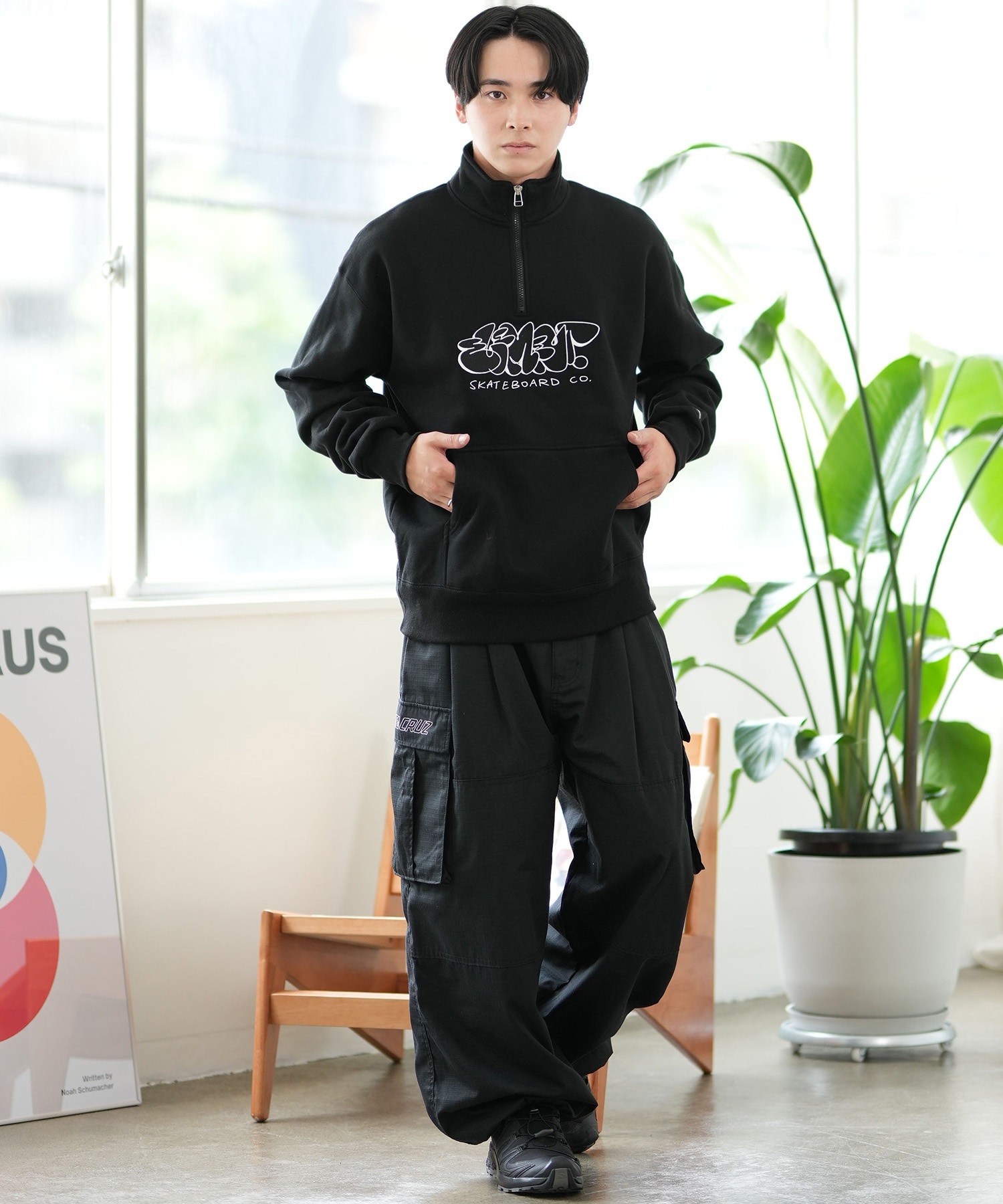 ELEMENT エレメント トレーナー ハーフジップ メンズ スウェット