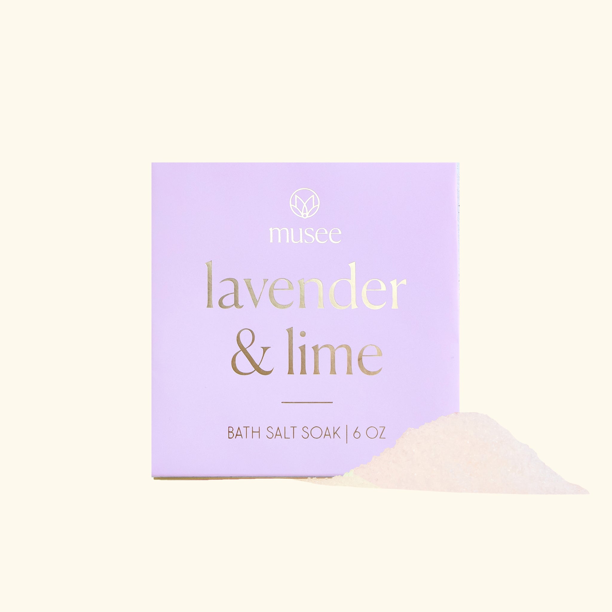 Lavender & Lime Mini Bath Salt Soak | Musee Bath