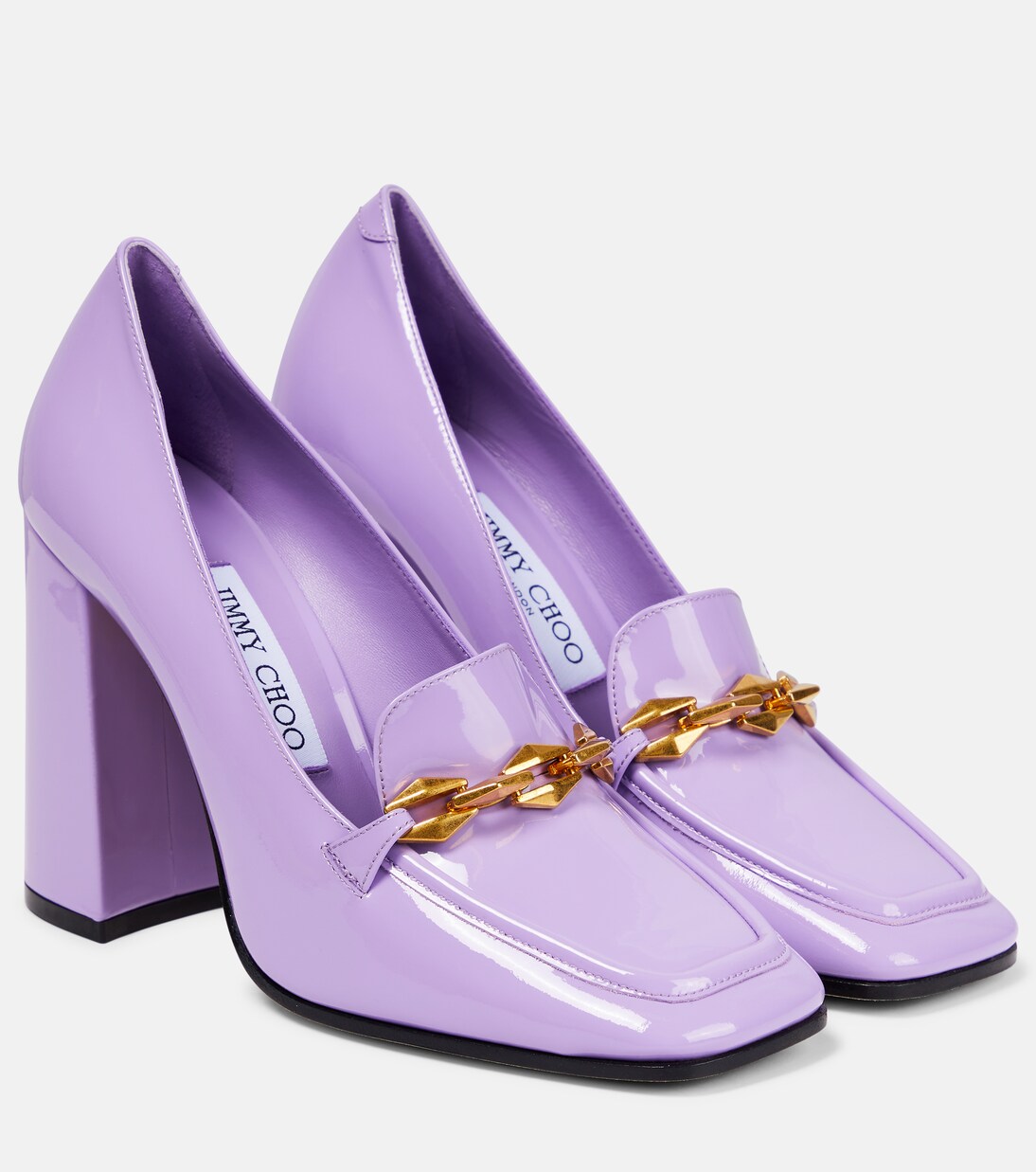 Diamond Tilda 100 patent leather pumps in purple - Jimmy Choo