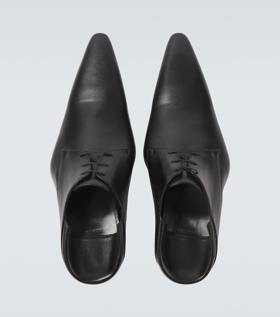 Opera leather Derby shoes in black - Balenciaga | Mytheresa