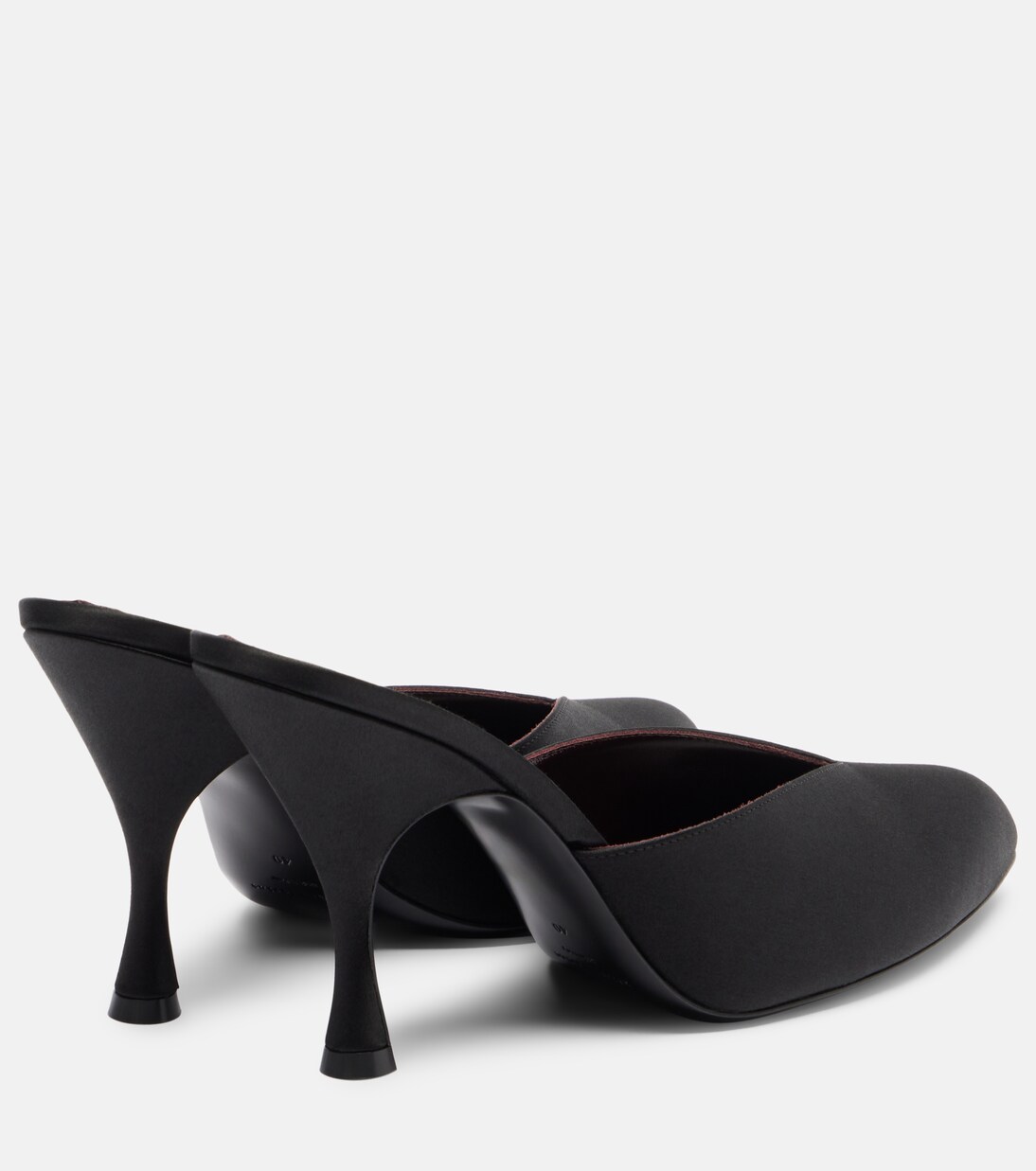 Sitting Pretty satin mules in black - Herbert Levine | Mytheresa