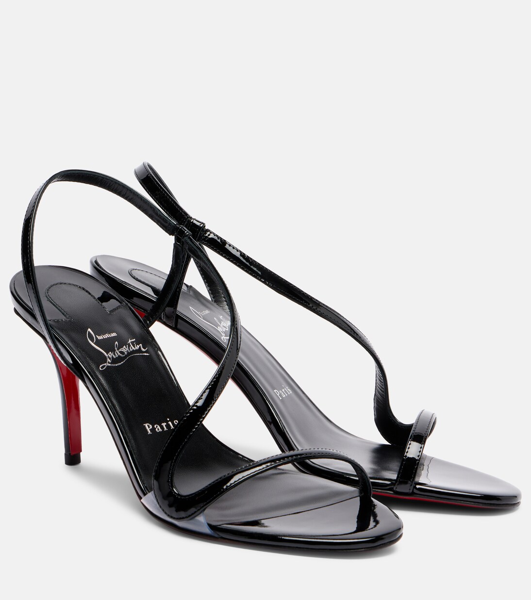Rosa Z 80 patent leather sandals in black - Christian Louboutin