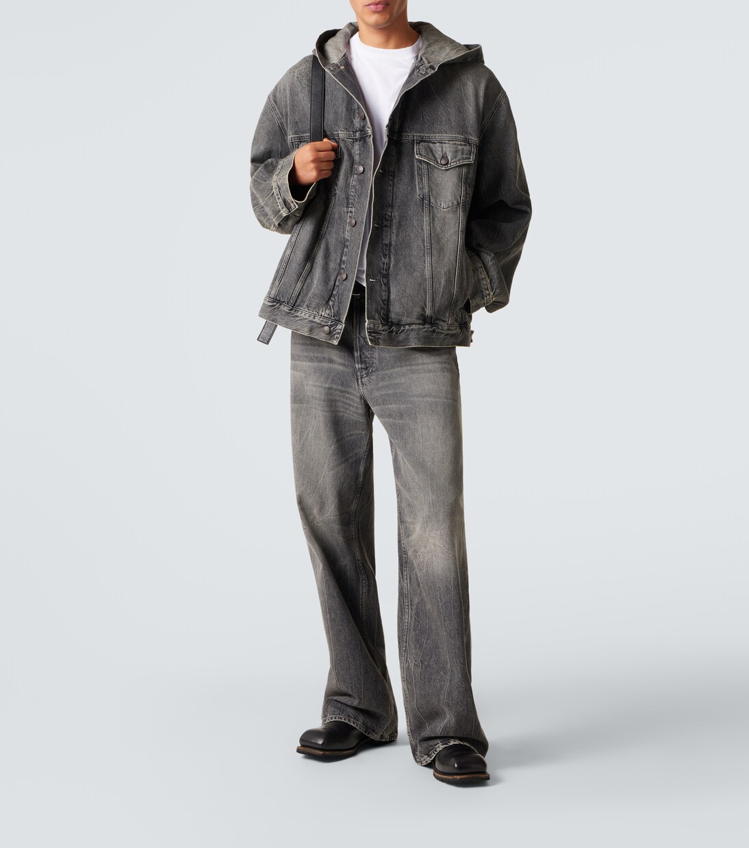 1981 faded wide-leg jeans in grey - Acne Studios | Mytheresa