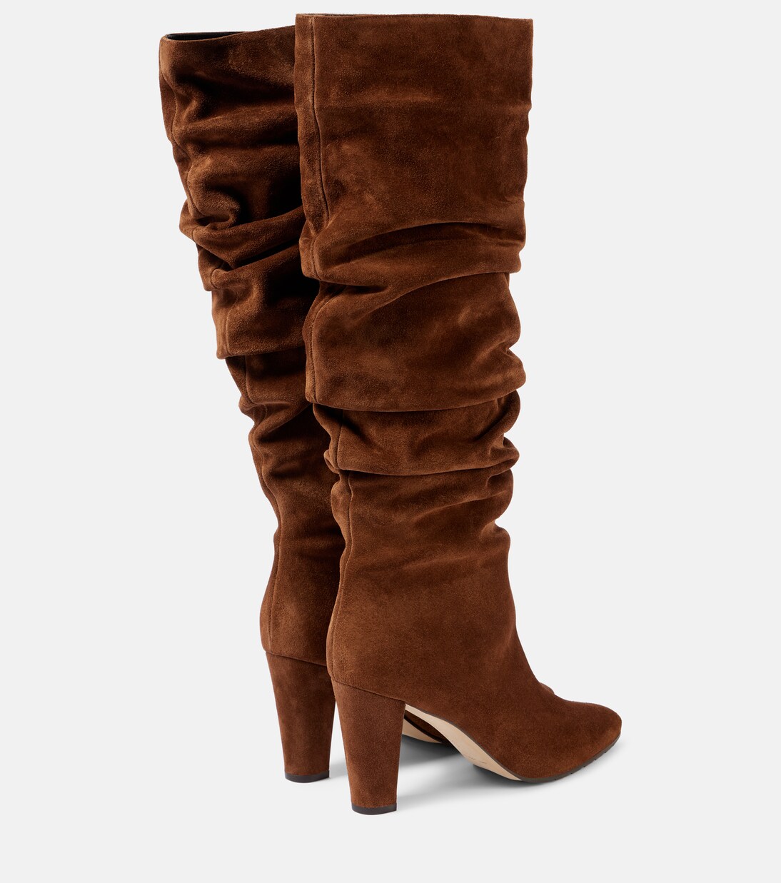 Calasso 90 suede knee-high boots in brown - Manolo Blahnik | Mytheresa