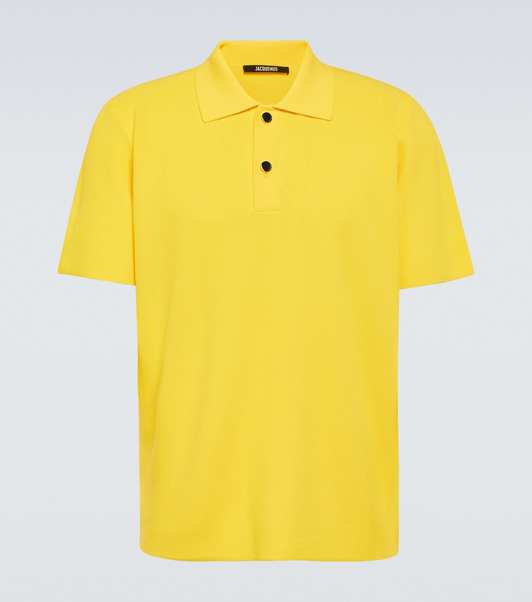 Le Polo Maille piqué polo shirt in yellow - Jacquemus | Mytheresa