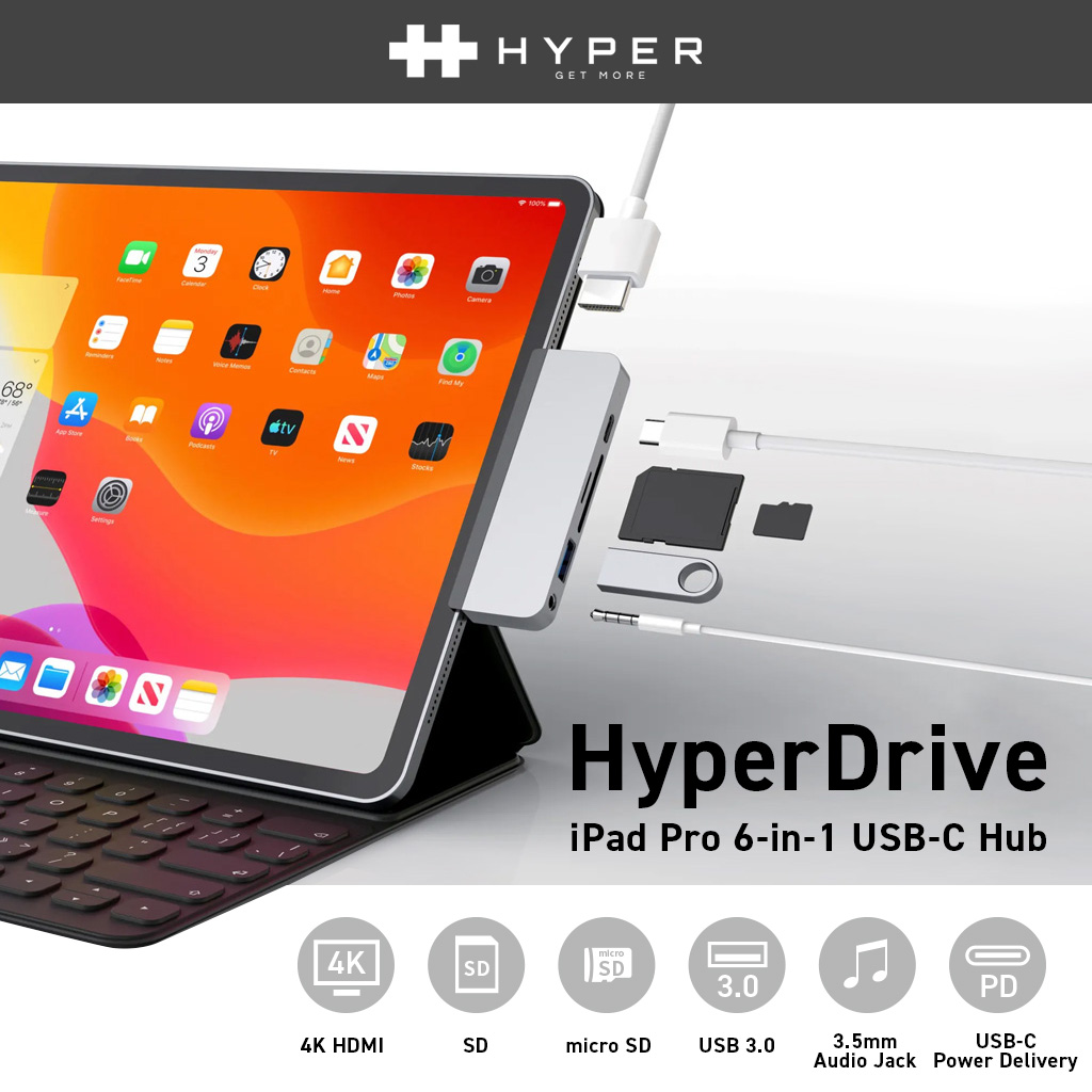 訳あり] HyperDrive iPad 6-in-1 USB-C Hub ※開封・パッケージ不良