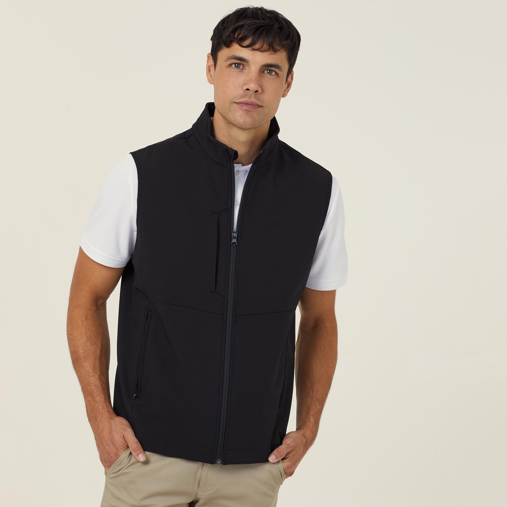 Bonded Fleece Zip Vest