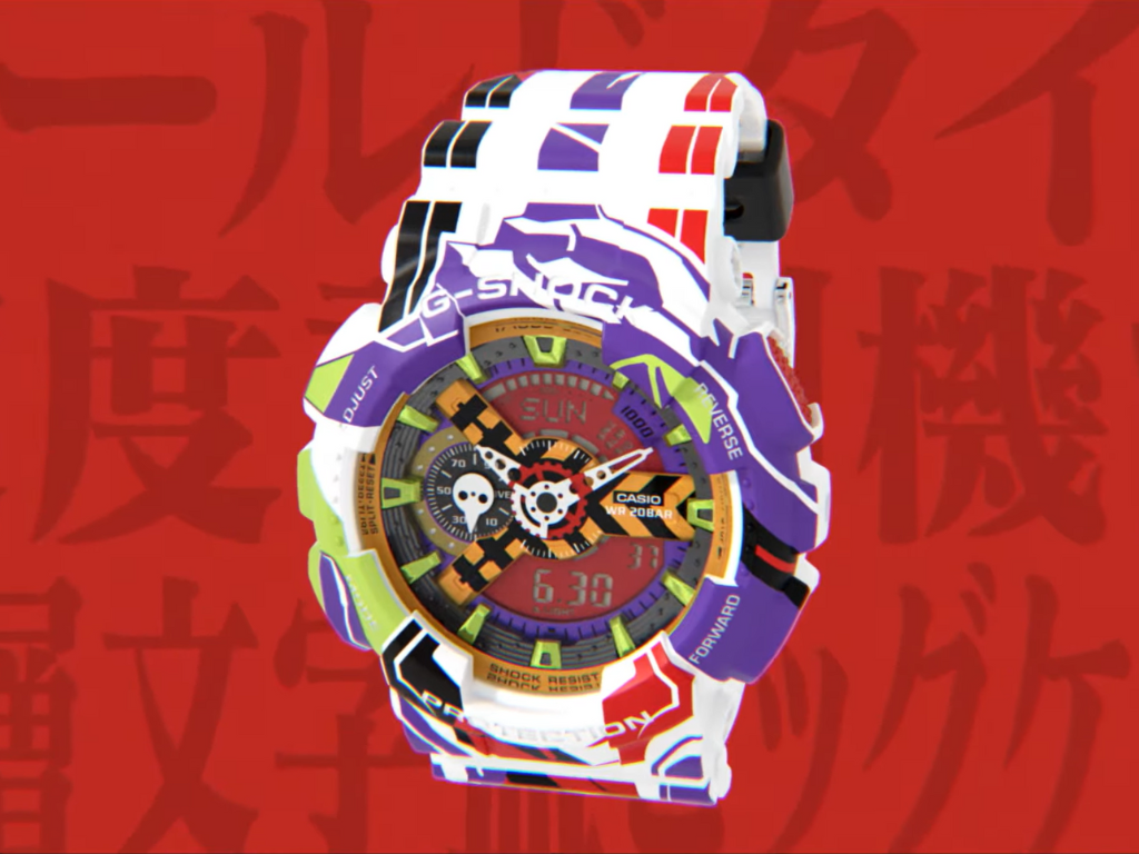 New Casio G-Shock x Evangelion GA-110EVA30-7A collab watch